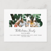 ミニマル引っ越しました切り出し写真の移動 案内ポストカード (正面)