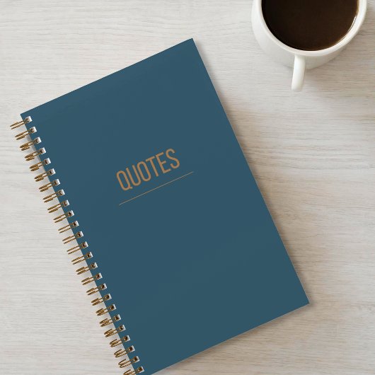 ミニマル引用文ジャーナル（青 – 緑） ノートブック