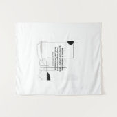 ミニマル引用文テンプレート信じ – お客様の タペストリー (正面(横))