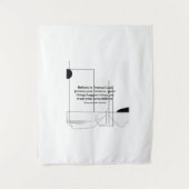 ミニマル引用文テンプレート信じ – お客様の タペストリー (正面)