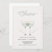 ミニマル応援クリスマスパーティー 招待状 (正面/裏面)