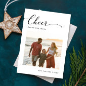 ミニマル応援モダンビーチファミリー写真 シーズンカード