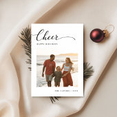 ミニマル応援モダンビーチファミリー写真 シーズンカード