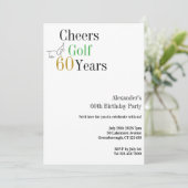ミニマル応援60年ゴルフ60th誕生日パーティー 招待状 (スタンド正面)