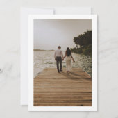 ミニマル恋しく思ス・ブライダル・シャワーの招待状から 招待状 (裏面)