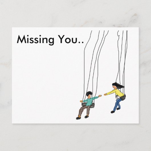 ミニマル恋しく思絵葉書図解入りの、写真付きの ポストカード (正面)