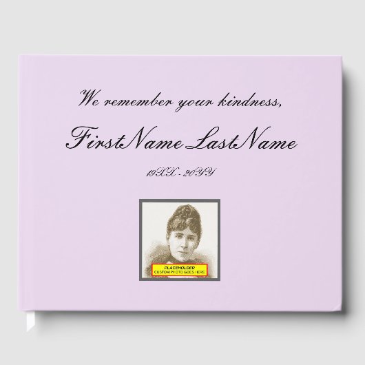 ミニマル悔やみや弔慰ゲストブック ゲストブック (正面)