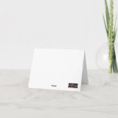 ミニマル悔やみや弔慰水彩バタフライ ノートカード (裏面)