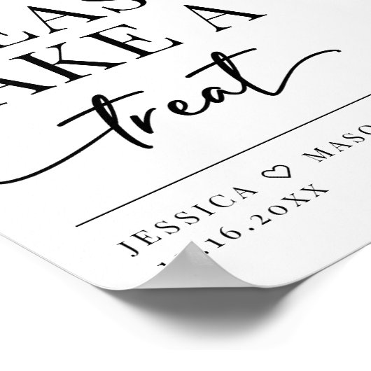 ミニマル愛は甘い結婚おごり看板ポスター ポスター (角)