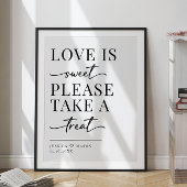 ミニマル愛は甘い結婚おごり看板ポスター ポスター