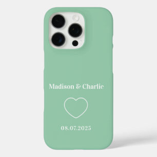 ミニマル愛結婚記念日 iPhone 16 PROケース