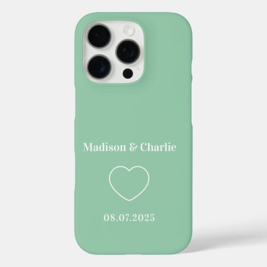 ミニマル愛結婚記念日 Case-Mate iPhoneケース (裏面)