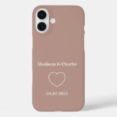 ミニマル愛結婚記念日 Case-Mate iPhoneケース (裏面)