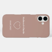 ミニマル愛結婚記念日 Case-Mate iPhoneケース (裏面 (横))