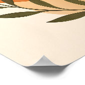 ミニマル感動的引用文ボタニカルウォールアート ポスター (角)