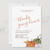 ミニマル感謝していス与えArch Photo's Dinner 招待状 (正面)