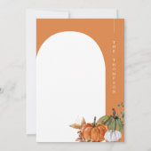 ミニマル感謝していス与えArch Photo's Dinner 招待状 (裏面)