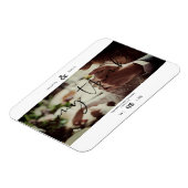 ミニマル感謝していス多カスタムの写真結婚カップル マグネット (左側)