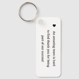 ミニマル感謝していス書書の感謝ギフト キーホルダー