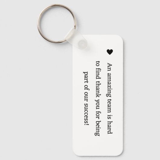 ミニマル感謝していス書書の感謝ギフト キーホルダー (正面)