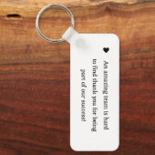 ミニマル感謝していス書書の感謝ギフト キーホルダー (正面)