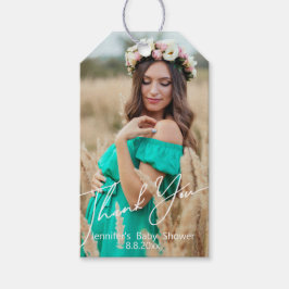 ミニマル感謝していムあなた赤ちゃんシャワー写真 ギフトタグ