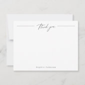 ミニマル感謝してい文具パーソナライズされた ノートカード (正面)