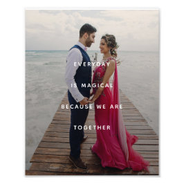 ミニマル感謝フォトプリント フォトプリント           