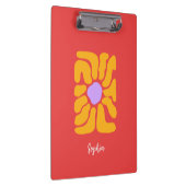 ミニマル手描きボホフラワークリップボード クリップボード (右)