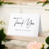 ミニマル手文字タイポグラフィ写真 サンキューカード