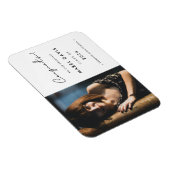 ミニマル手書きおめでとう大学院写真 マグネット (右側)