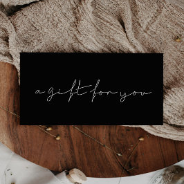 ミニマル手書きギフト証明書