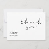 ミニマル手書きサンキューカード サンキューカード (正面)