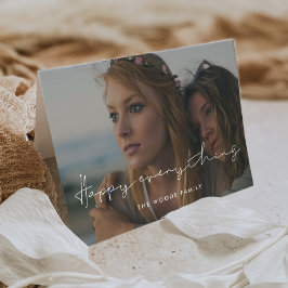 ミニマル手書きハッピーすべての写真 シーズンカード