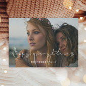 ミニマル手書きハッピーすべての写真 シーズンカード