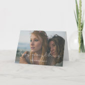 ミニマル手書きハッピーすべての写真 シーズンカード (正面)