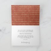 ミニマル手書きハッピーホリデー写真 シーズンカード (内部)