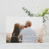 ミニマル手書きフェリーズ・ナヴィダッド写真 シーズンカード (スタンド正面)