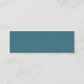 ミニマル手書きブックのベビー要求カード スキニー名刺 (裏面)