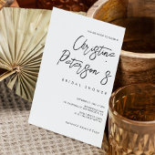 ミニマル手書きブライダルシャワー招待 招待状