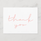 ミニマル手書きベビーシャワーありがとう ポストカード (正面)