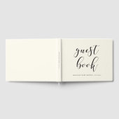 ミニマル手書きベビーシャワー ゲストブック (全面)