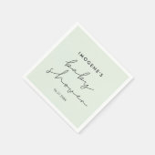 ミニマル手書きベビーシャワー スタンダードカクテルナプキン (角)