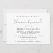 ミニマル手書きベビーシャワーby mail photo 招待状 (裏面)