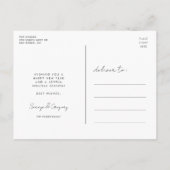 ミニマル手書きメリークリスマスキッズ写真 シーズンポストカード (裏面)