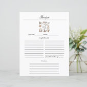 ミニマル手書きレシピクックブックシートページ (スタンド正面)