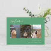 ミニマル手書き緑数々のの写真4 シーズンカード (スタンド正面)