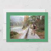 ミニマル手書き緑数々のの写真4 シーズンカード (裏面)