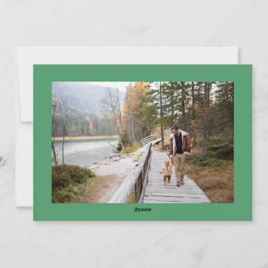 ミニマル手書き緑数々のの写真4 シーズンカード (裏面)