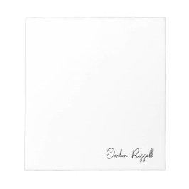 ミニマル手書き署名スクリプト ノートパッド